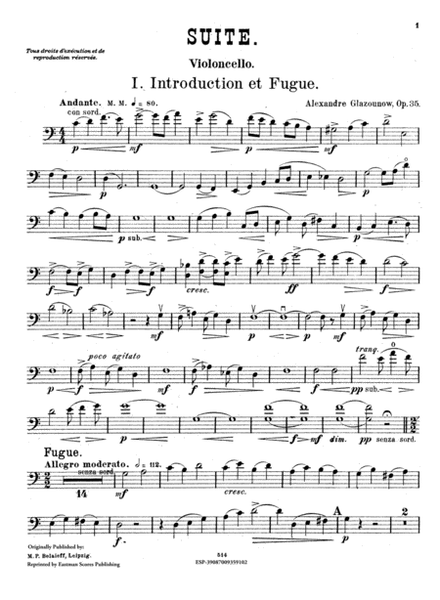 Suite for string quartet, op. 35