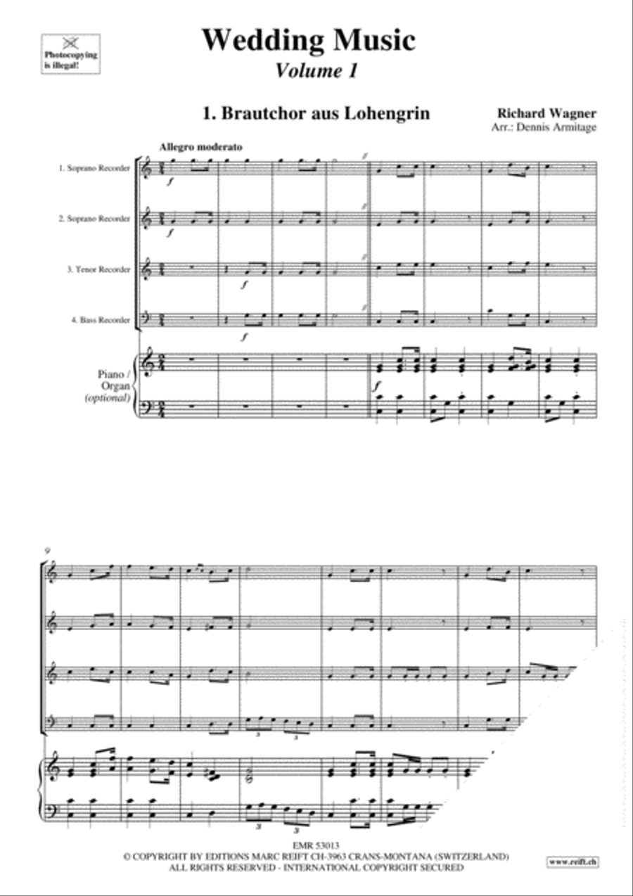 Wedding Music Volume 1 Recorder scores gallery preview page 3
