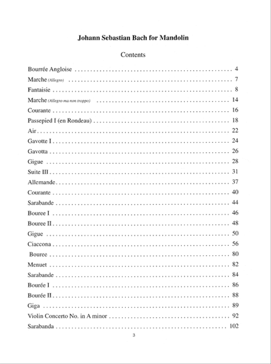 J. S. Bach for Mandolin Mandolin scores gallery preview page 4