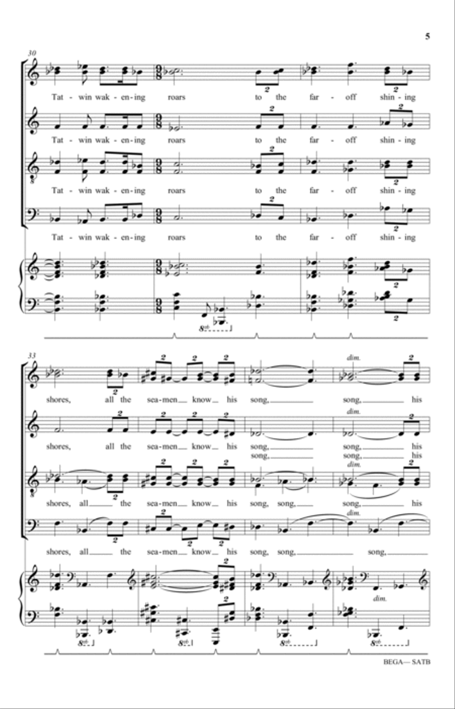 Bega Bega 4-Part scores gallery preview page 5