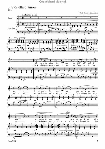 Puccini: Canti per voce e pianoforte
