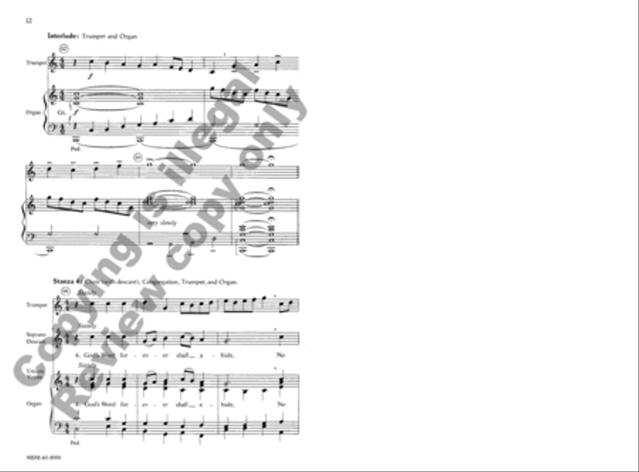 A Mighty Fortress A Mighty Fortress 3-Part scores gallery preview page 12
