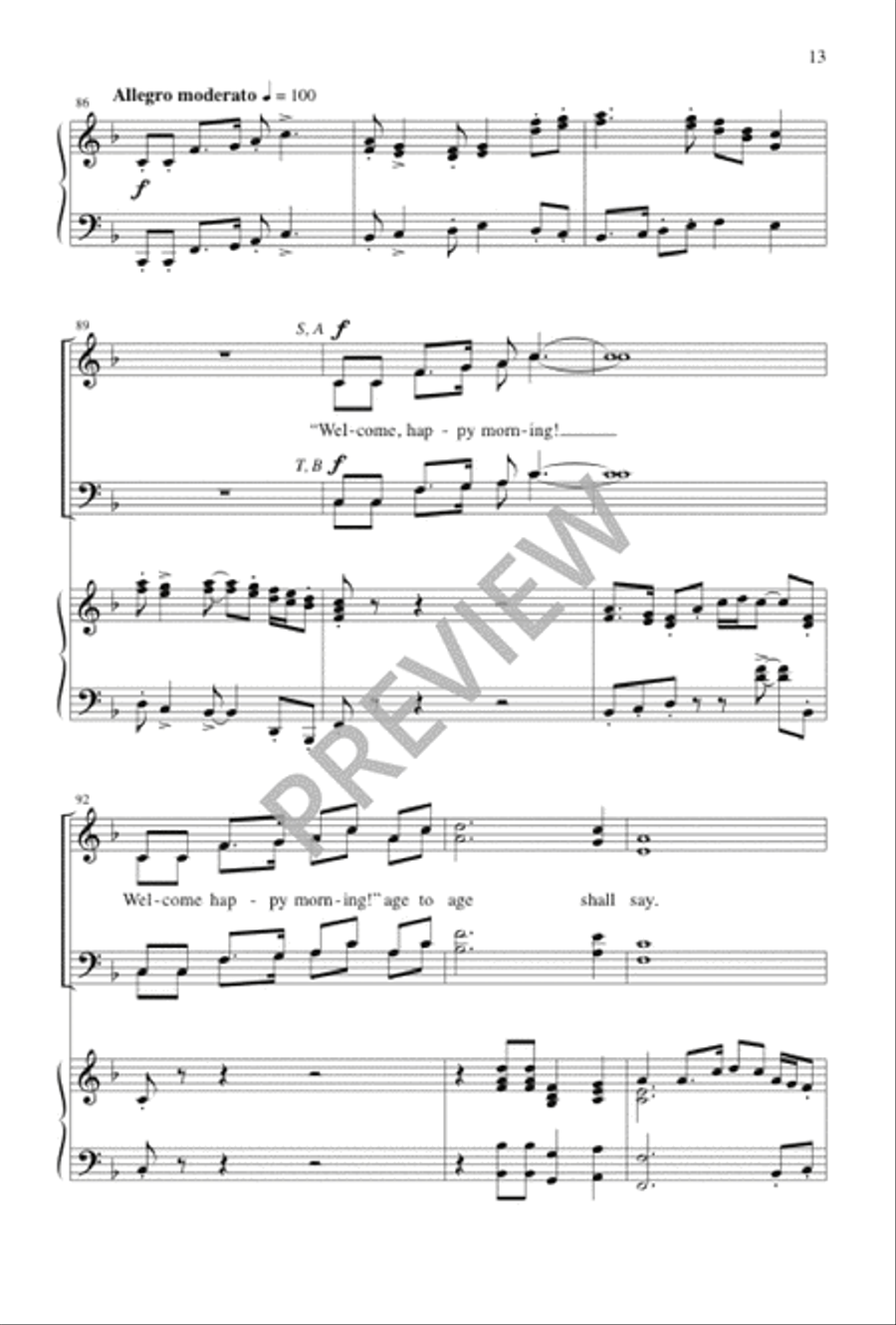 Welcome, Happy Morning! Divisi scores gallery preview page 14