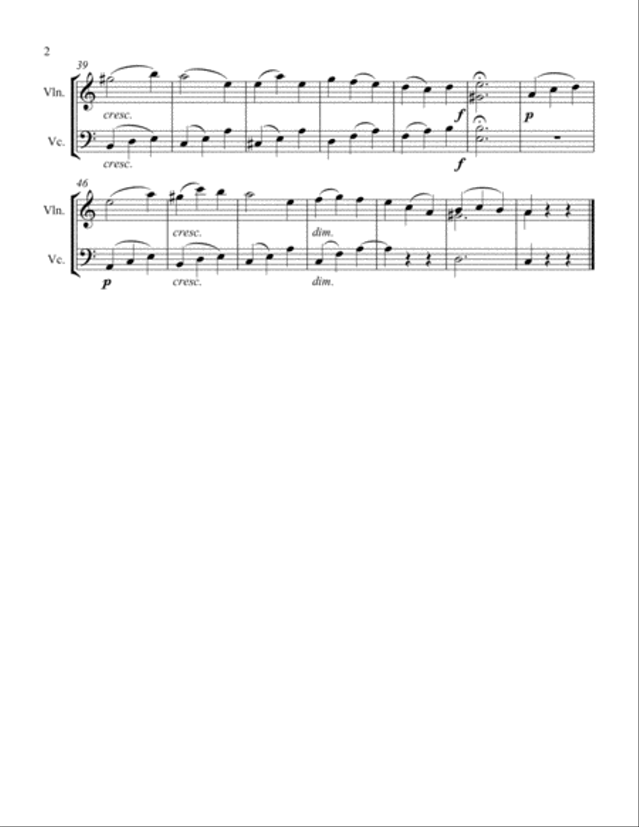 Madchens Klage Madchens Klage String Duet scores gallery preview page 2
