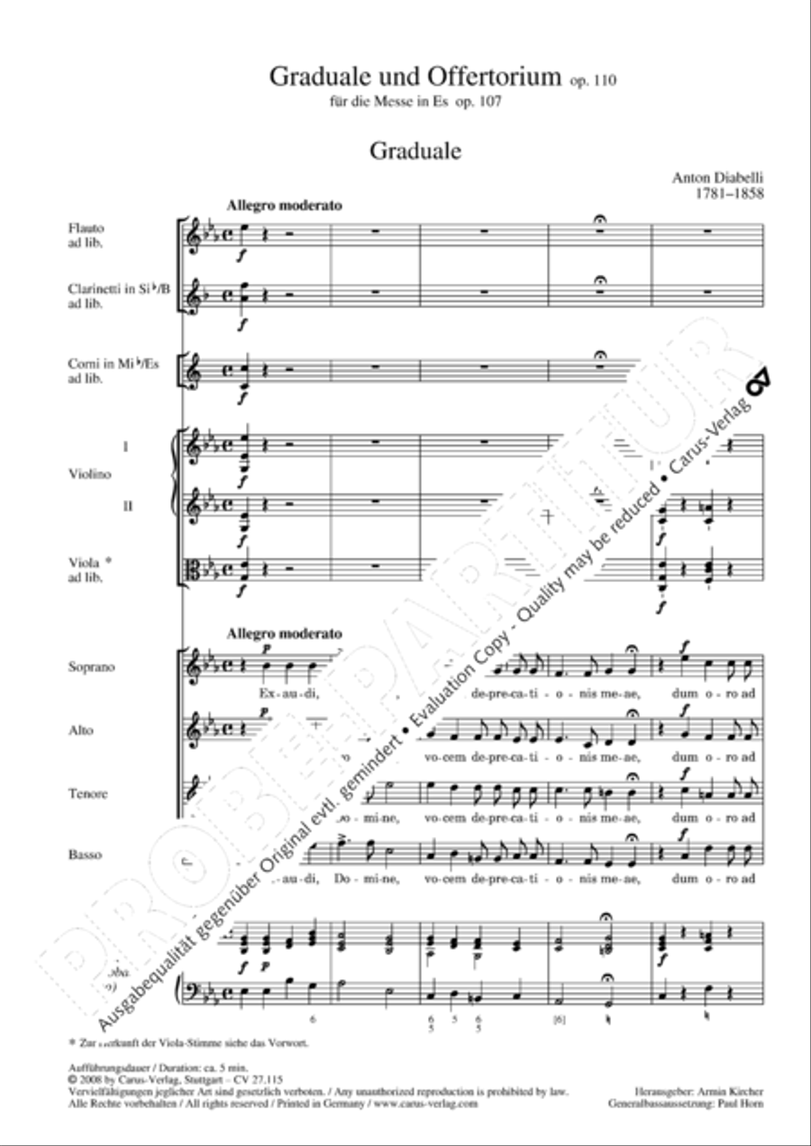 Exaudi, Domine 4-Part scores gallery preview page 5