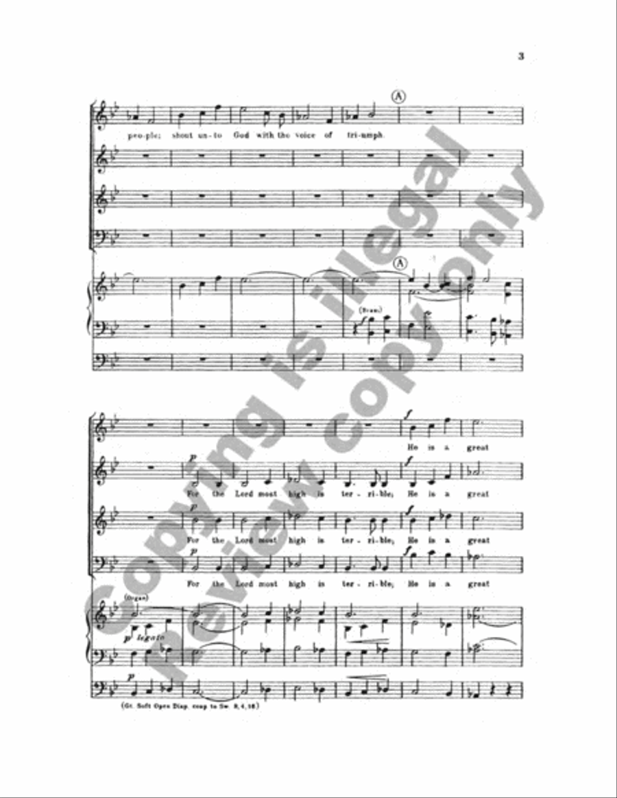O Clap Your Hands (Choral Score) 4-Part scores gallery preview page 3
