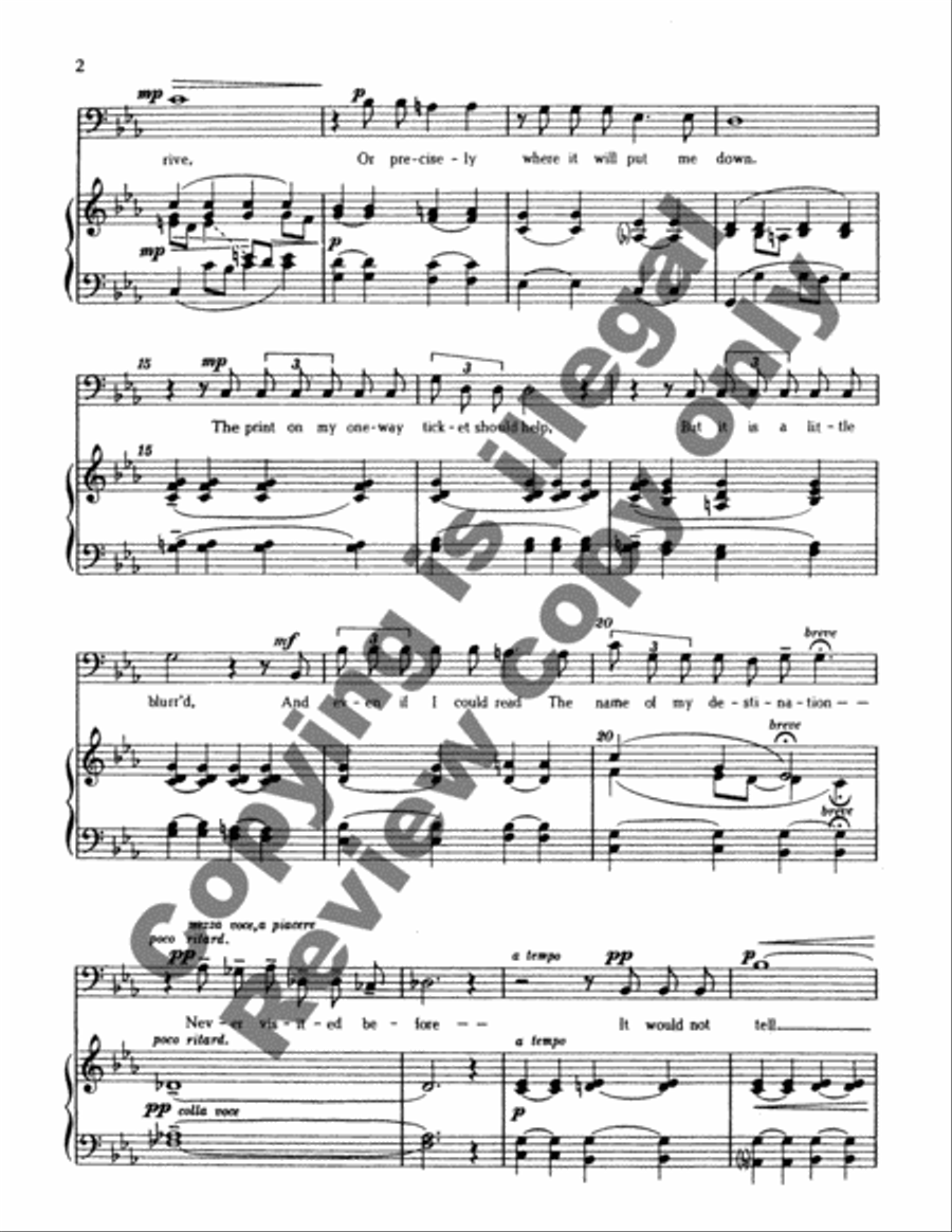 The Passenger Baritone Voice scores gallery preview page 4