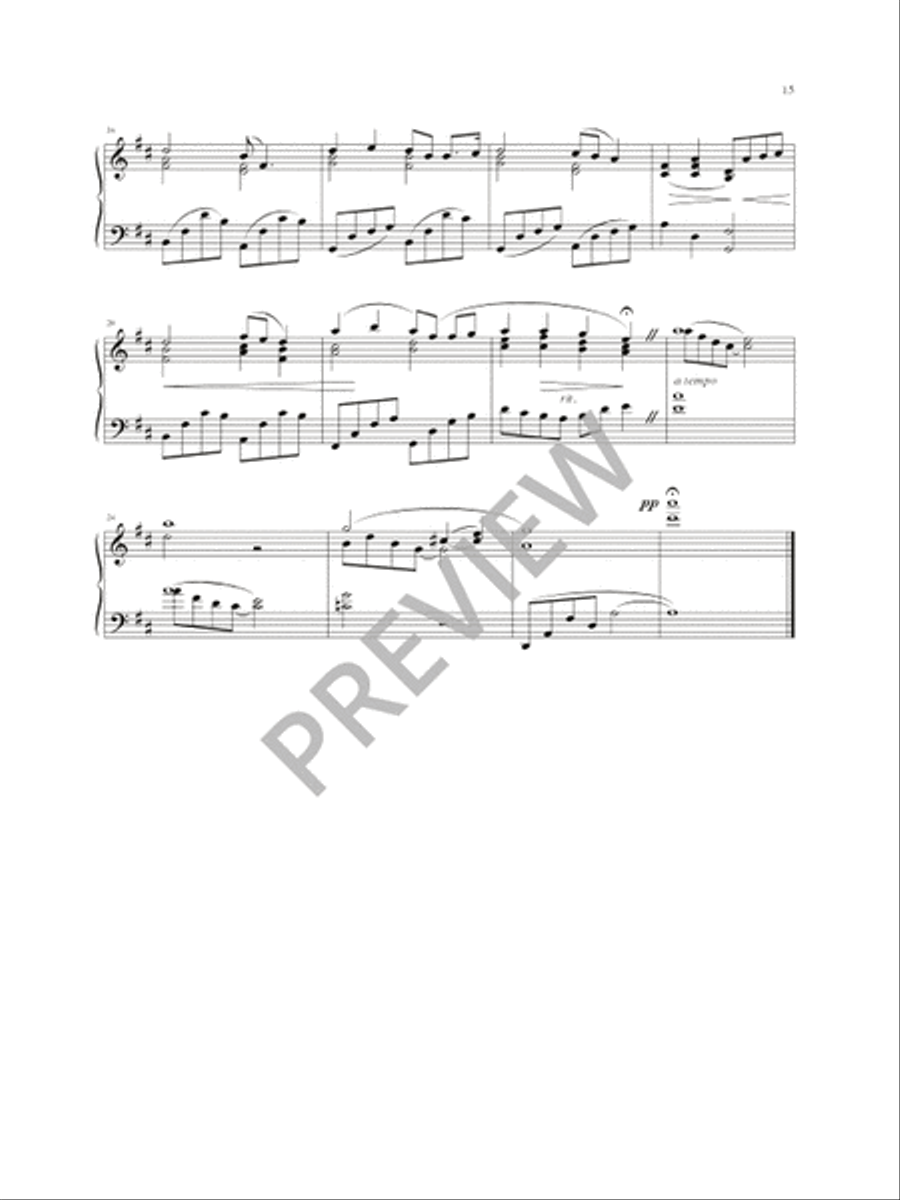 Fourteen American Spirituals and Hymns Piano Solo scores gallery preview page 17