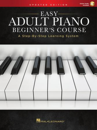 Book cover for Easy Adult Piano Beginner's Course – Updated Edition