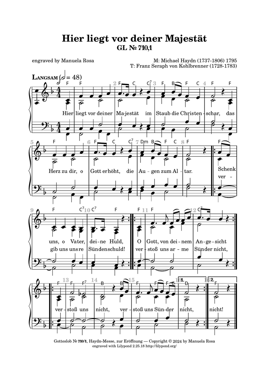 Gotteslob 710 (Haydnmesse) Organ Solo scores gallery preview page 2
