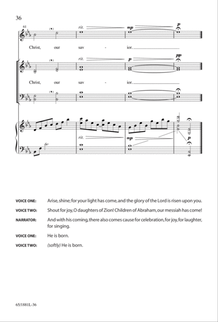 A Very Special Night A Very Special Night Unison Choir scores gallery preview page 38