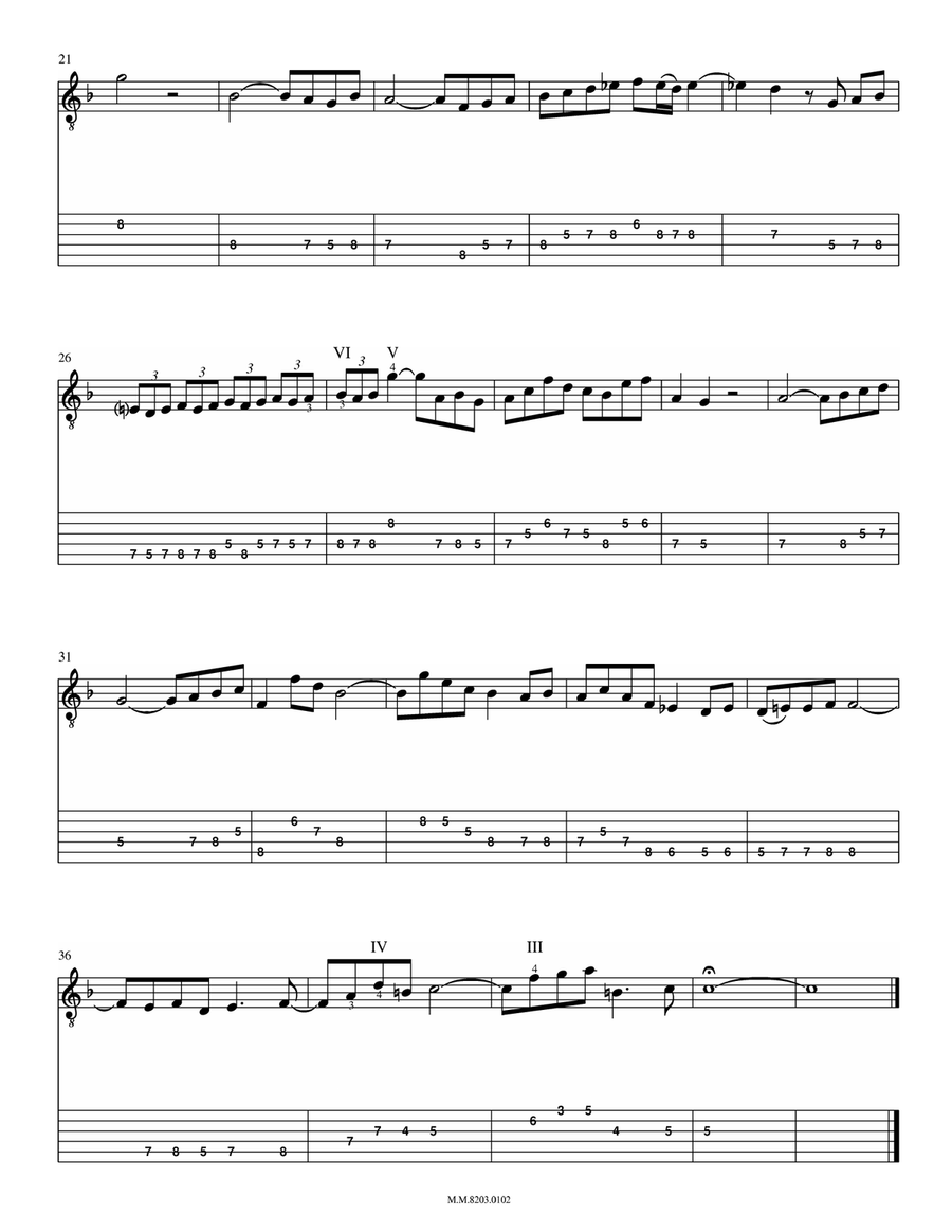 Cantata 156, for Two Guitars 
