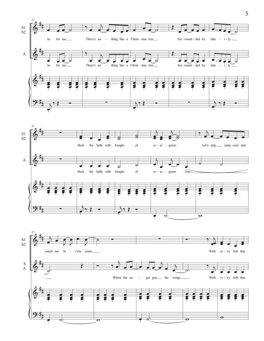 Christmas Every Day SSA scores gallery preview page 5