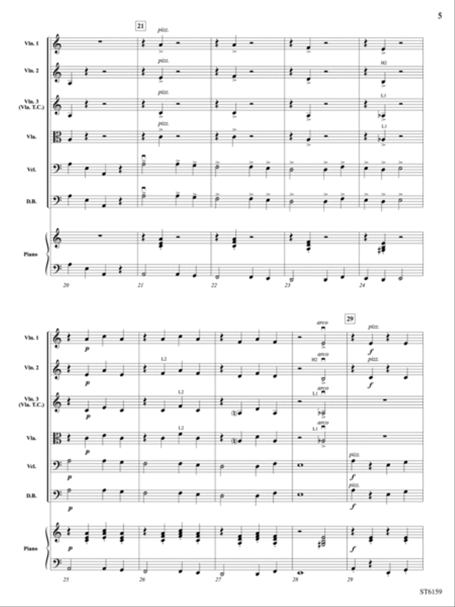 Riders in the Night (Life of a Cowboy): Score String Orchestra scores gallery preview page 5