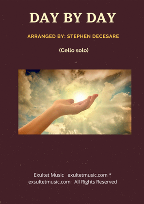 Book cover for Day By Day (Cello solo and Piano)