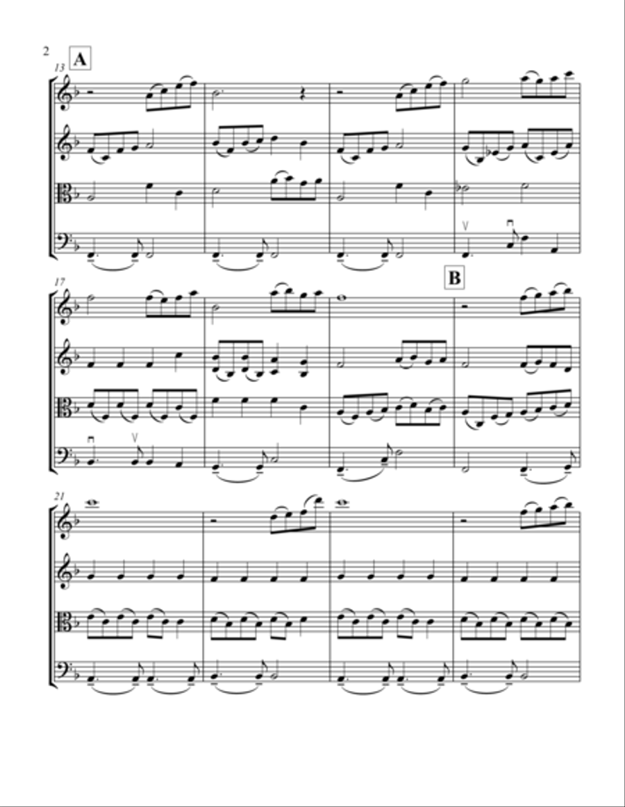 Beauty And The Beast String Quartet scores gallery preview page 2