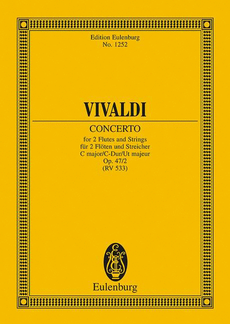 Concerto Op. 47/2 C Maj 2 Fls/or