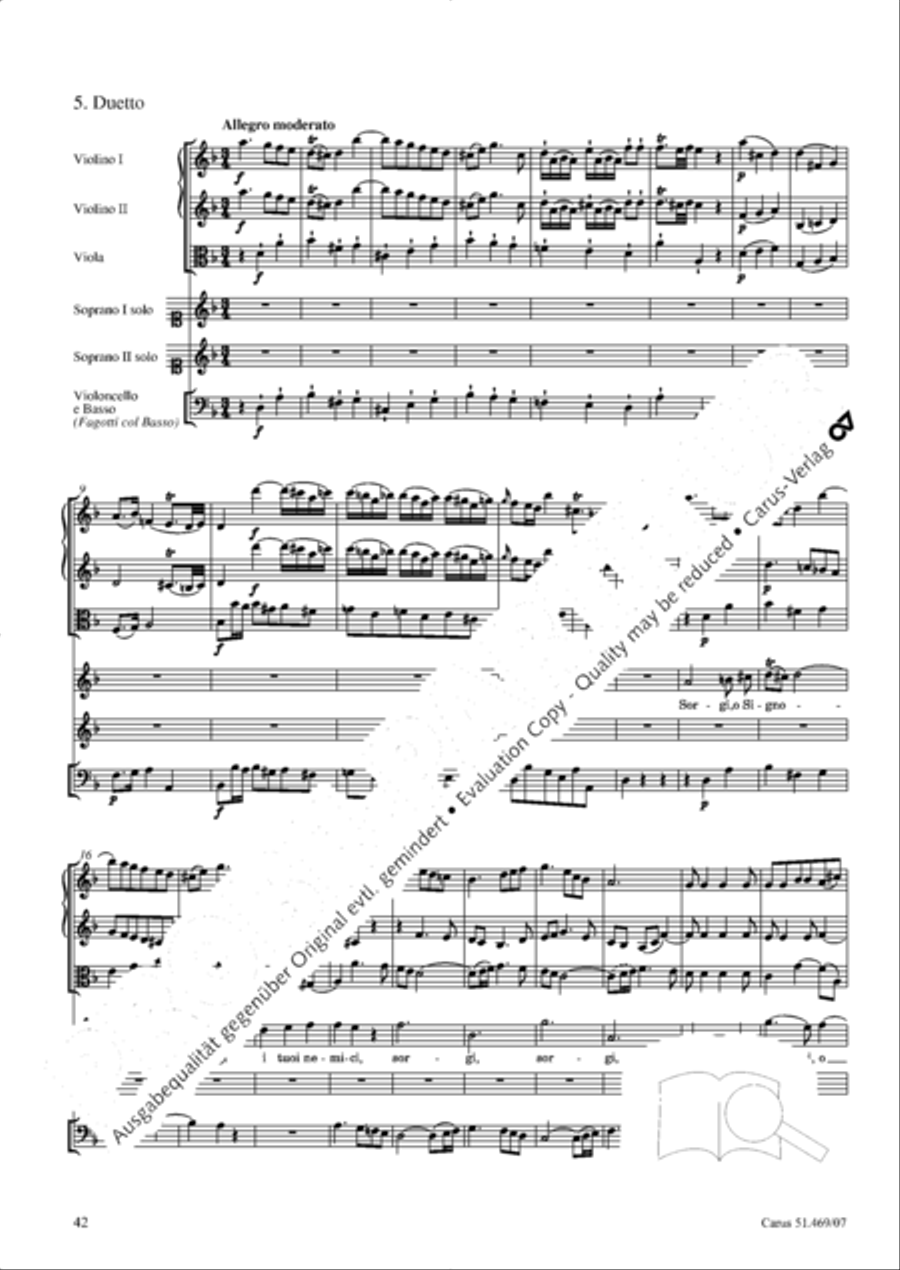Davide penitente 4-Part scores gallery preview page 55