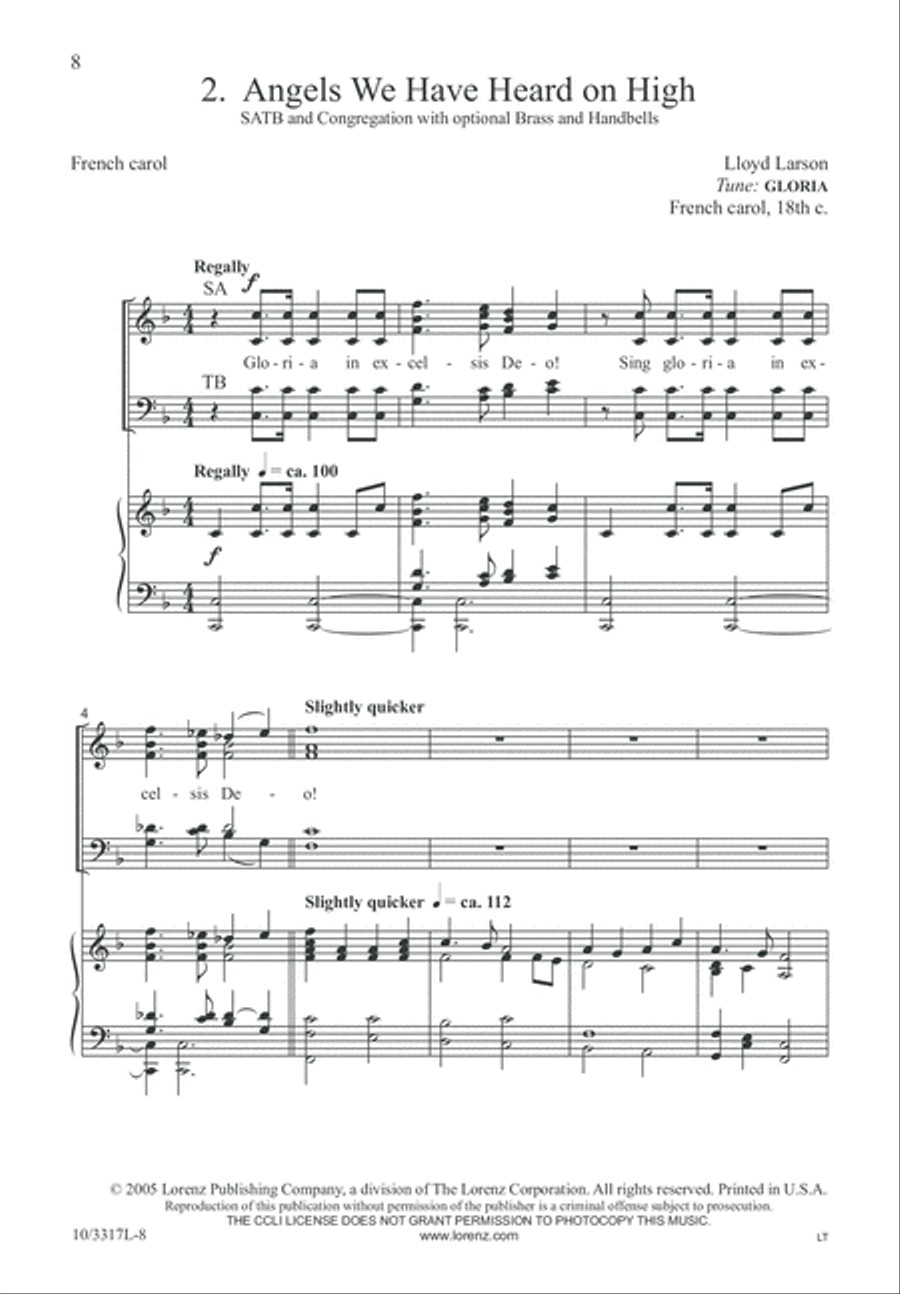 Hymns for Christmas 2 4-Part scores gallery preview page 9