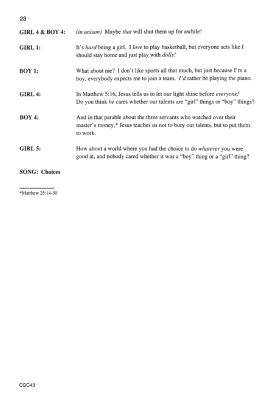 All God's Children (Score) Unison Choir scores gallery preview page 10