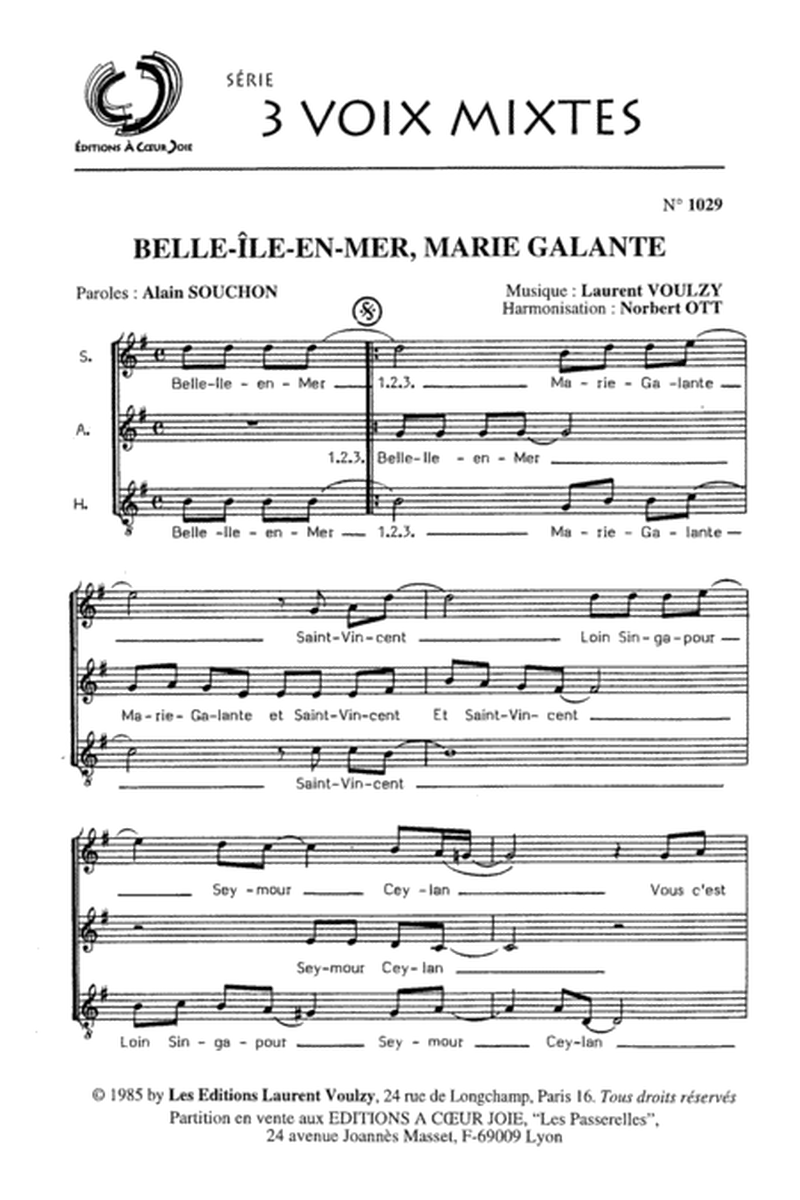 Belle-Ile-En-Mer,Marie-Galante
