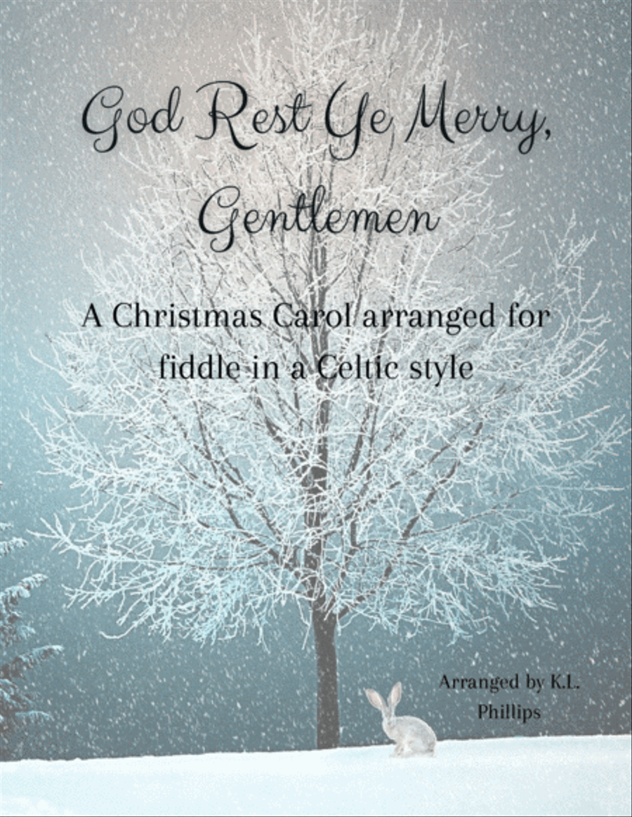 God Rest Ye Merry, Gentlemen - Violin Solo in a Celtic Fiddle Style Violin Solo scores gallery preview page 1