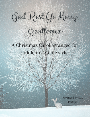 Book cover for God Rest Ye Merry, Gentlemen - Violin Solo in a Celtic Fiddle Style