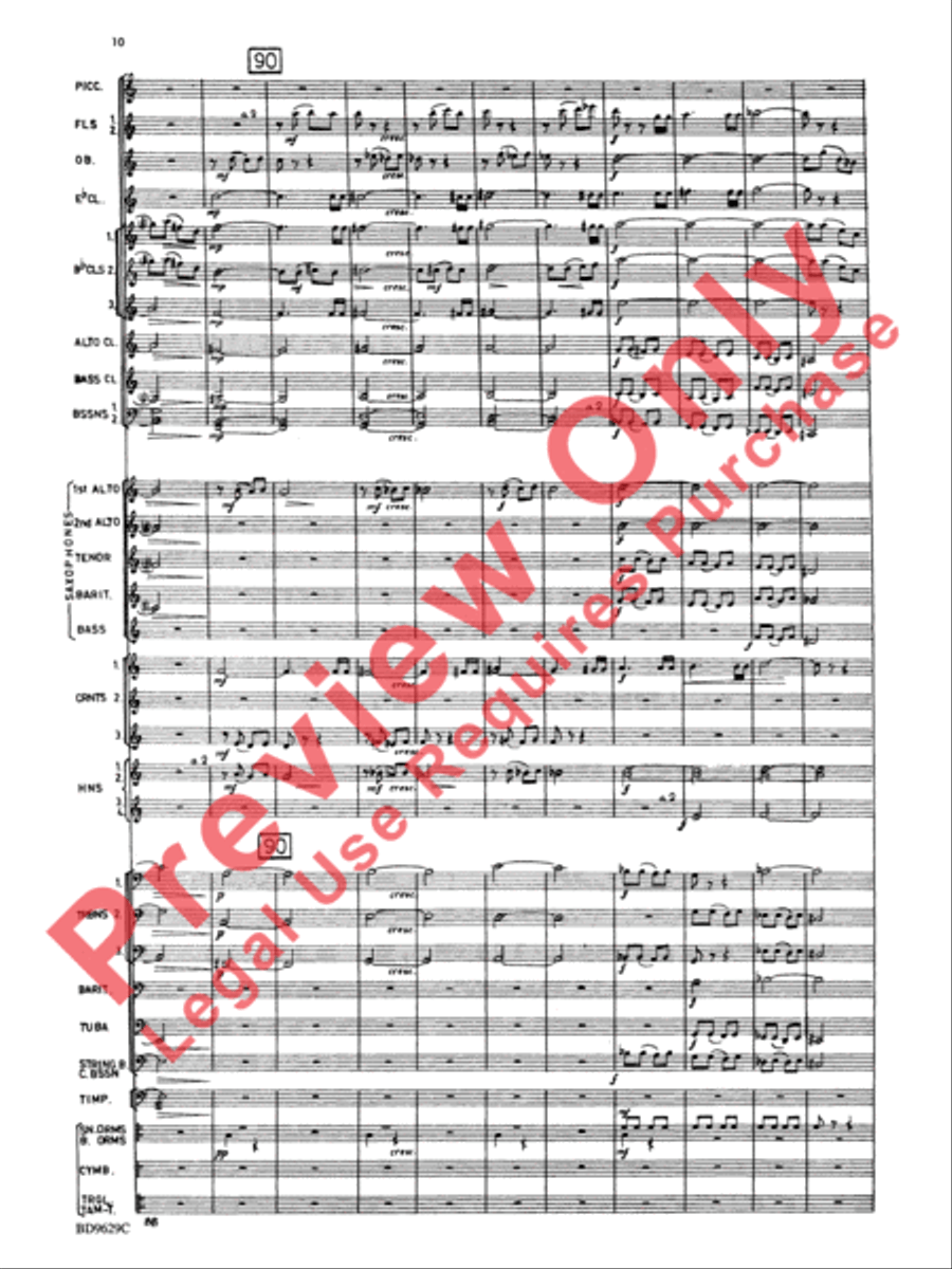 Fantasia for Band Fantasia for Band Concert Band scores gallery preview page 13