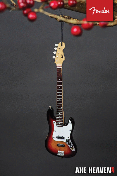 Fender Sunburst Jazz Bass – 6″ Holiday Ornament