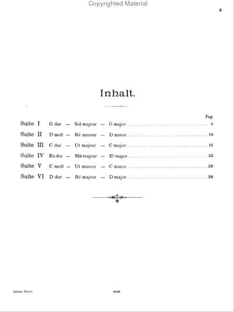 Suites (Sonatas) For Solo Cello Cello Solo scores gallery preview page 2