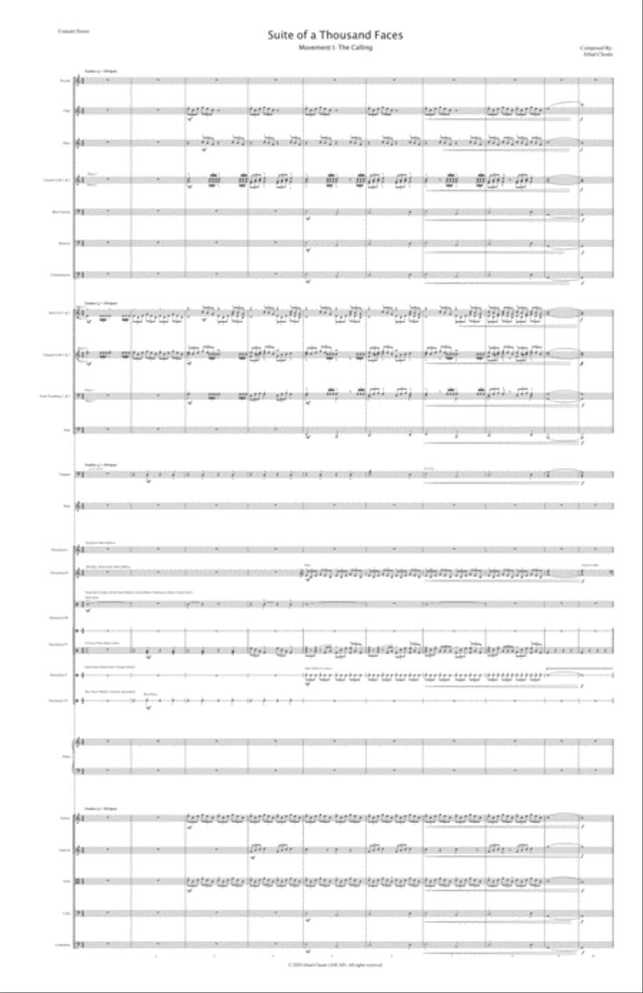Suite of a Thousand Faces Full Orchestra scores gallery preview page 5