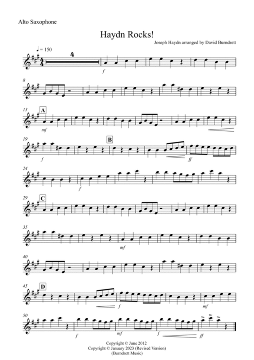 Haydn Rocks! for Alto Saxophone and Piano image number null