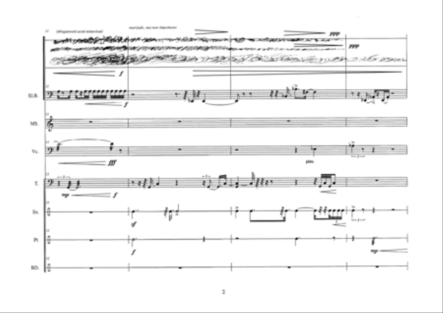 Marsch des dumpfen Herumwanderers Small Ensemble scores gallery preview page 6