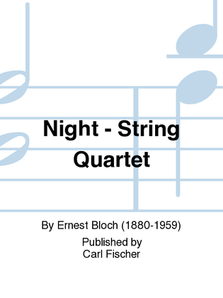 Book cover for Night - String Quartet
