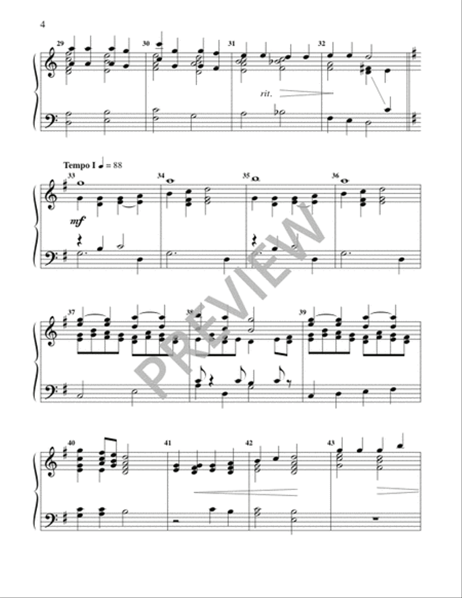 Jesus, Jesus, Rest Your Head - Handbells 3-Octaves scores gallery preview page 5