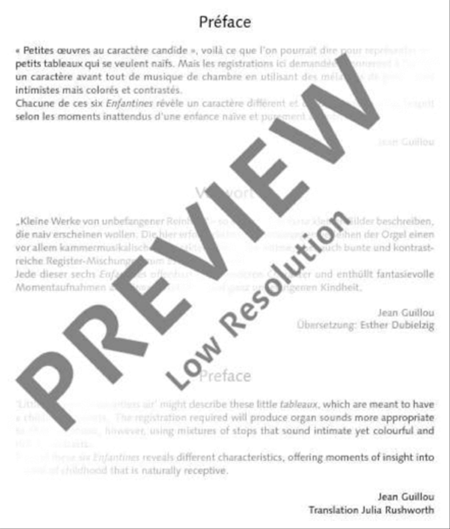Enfantines Organ scores gallery preview page 3