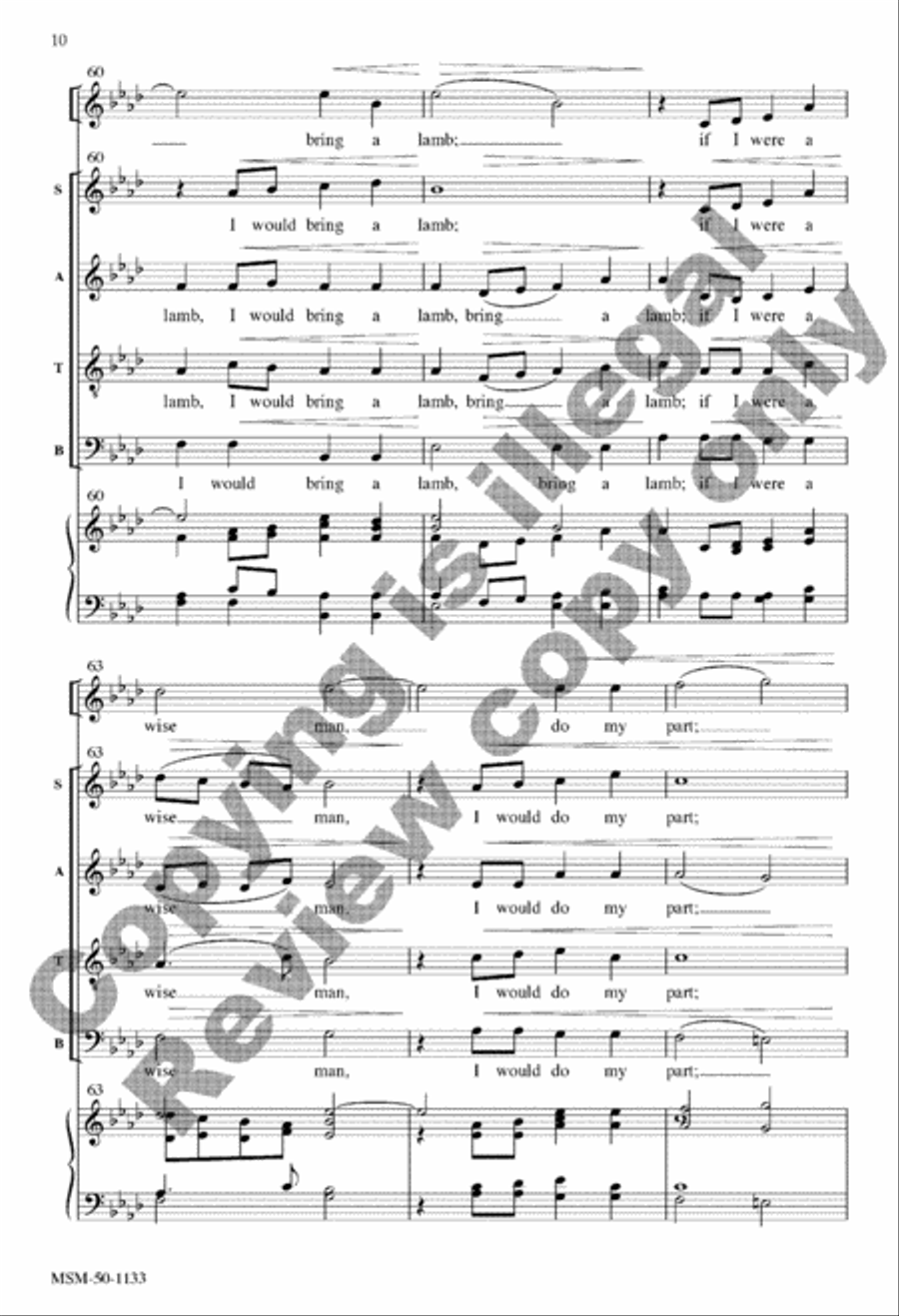 In the Bleak Midwinter Divisi scores gallery preview page 20