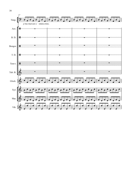 Suite for Percussion Ensemble:4th movement