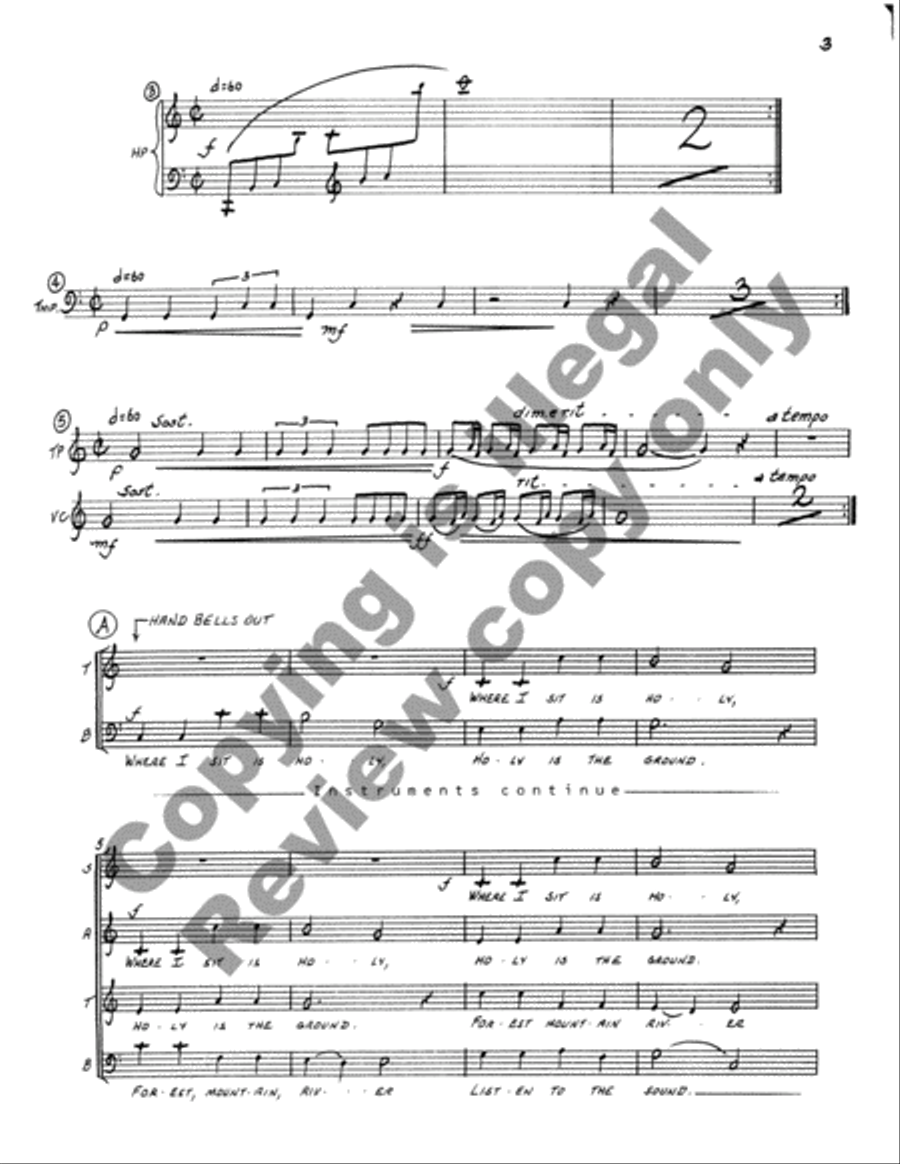 The Web of Life (Full Score) Choir scores gallery preview page 25