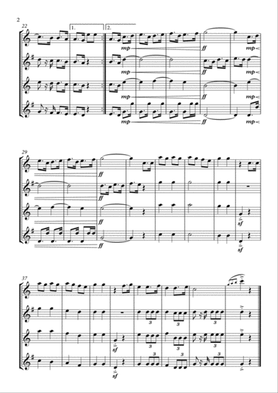 Qassaman Woodwind Quartet scores gallery preview page 2