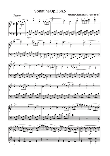Sonatina in G major, Op 36 No 5