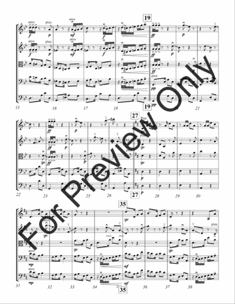 El Gato Tango (Score) String Orchestra scores gallery preview page 5
