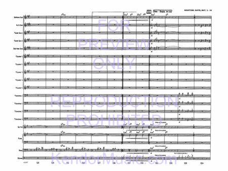 Nightowl Suite, Movement 3 (6 a.m. - The City Awakes, The Nightowl Sleeps) (Full Score)