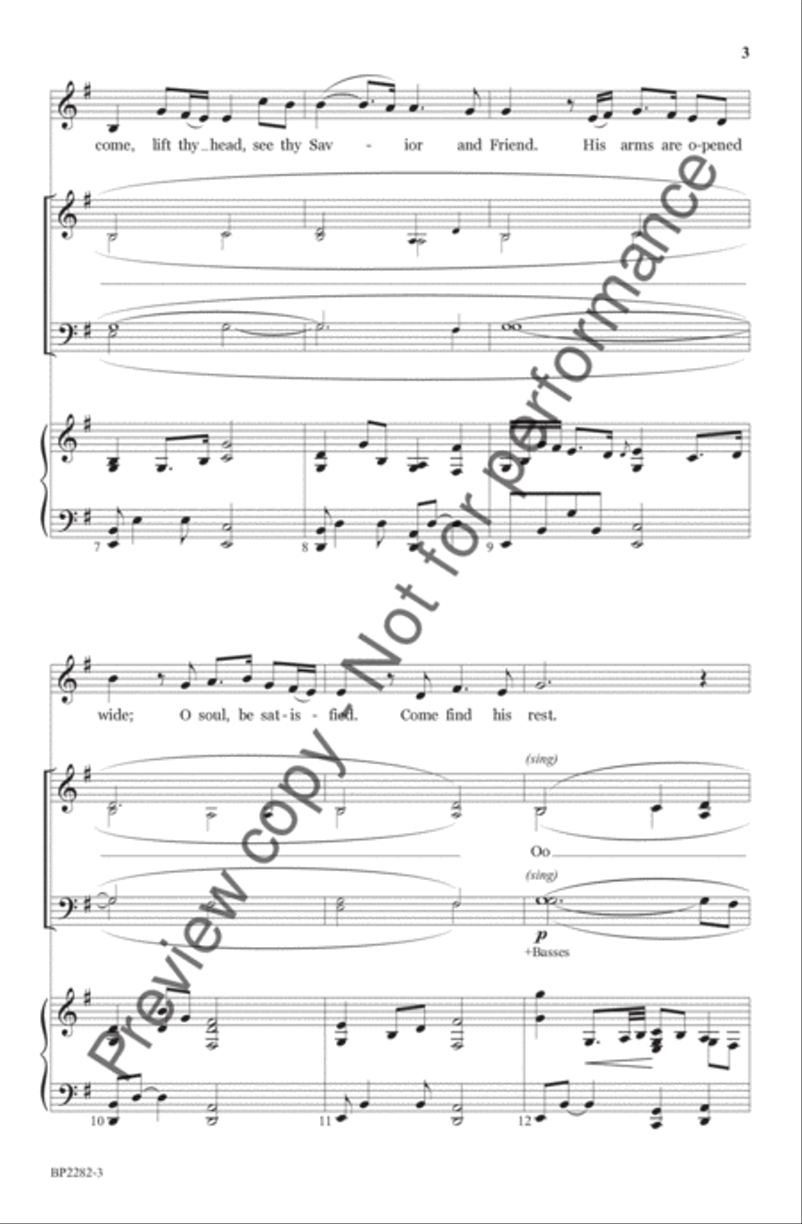 Come Find His Rest 4-Part scores gallery preview page 4