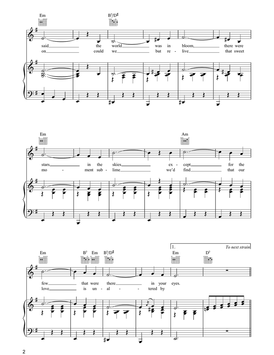 Anniversary Song Anniversary Song Piano, Vocal, Guitar scores gallery preview page 2