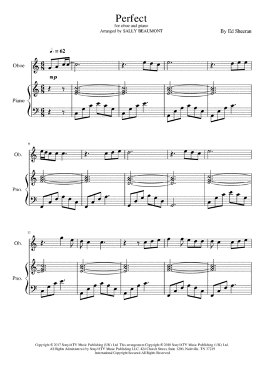 Perfect Piano scores gallery preview page 1