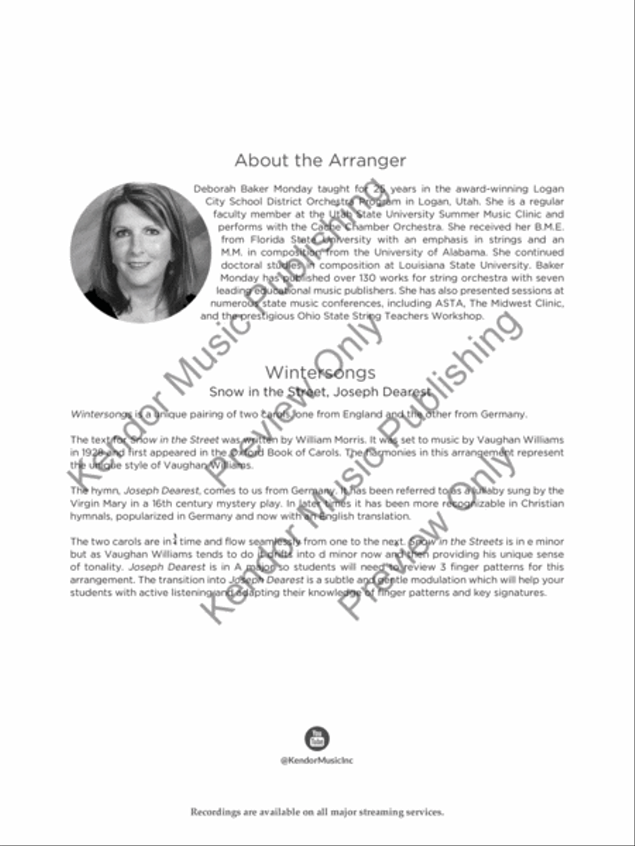Wintersongs Wintersongs String Orchestra scores gallery preview page 3