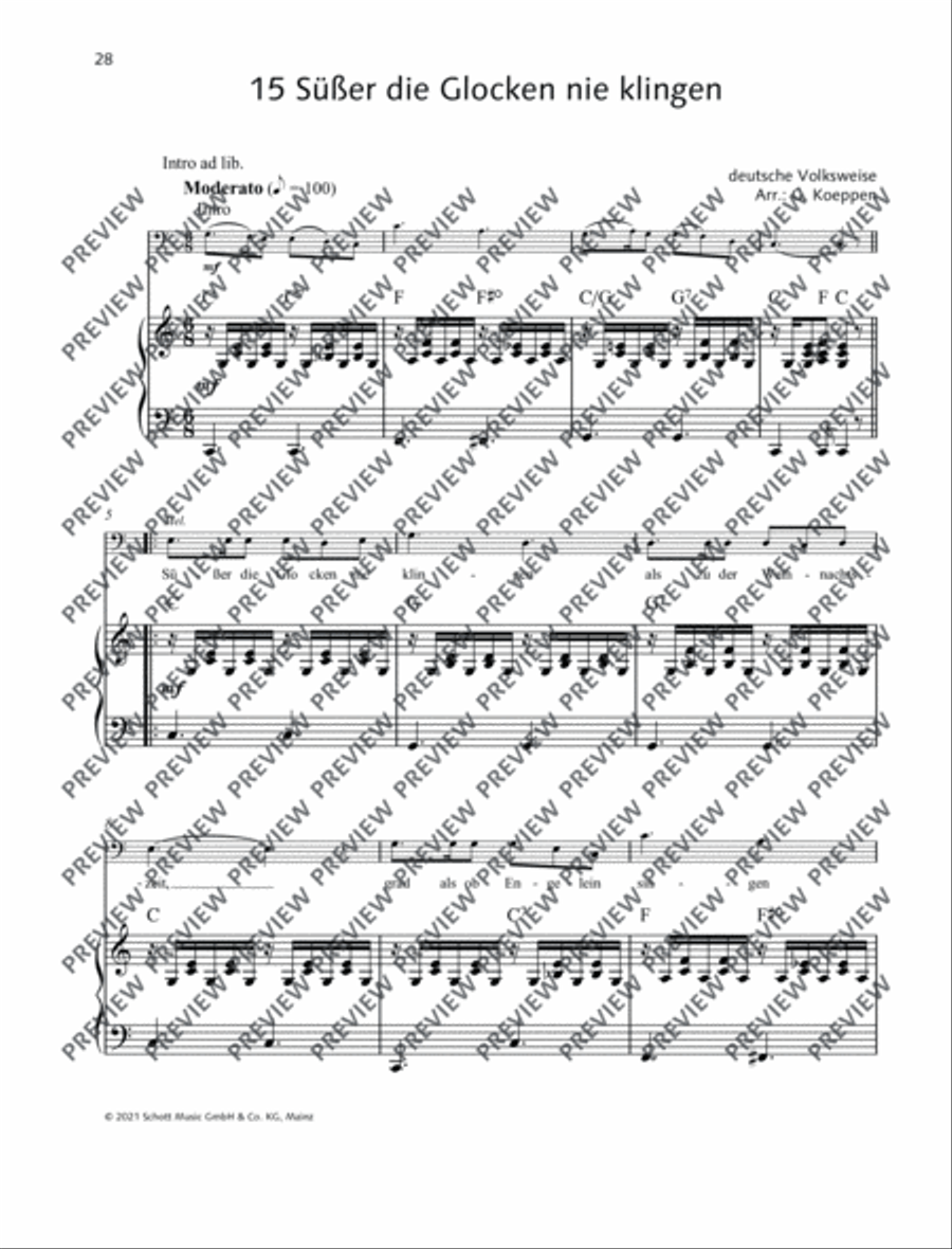 Süßer die Glocken nie klingen Cello scores gallery preview page 2