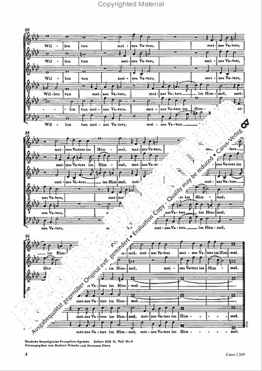 Es werden nicht alle, die zu mir sagen Choir scores gallery preview page 5