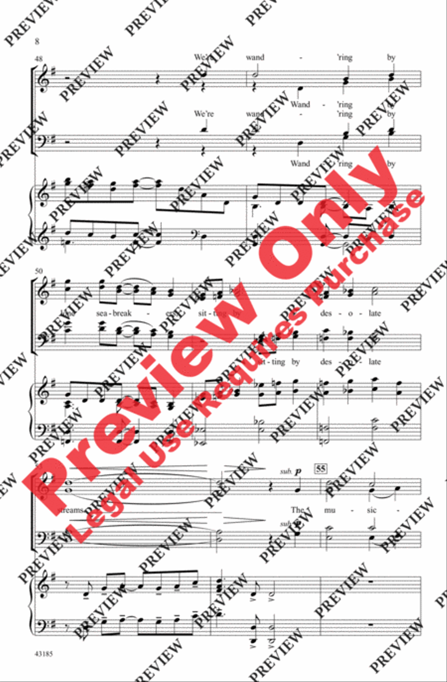 We Are the Music-Makers 4-Part scores gallery preview page 8